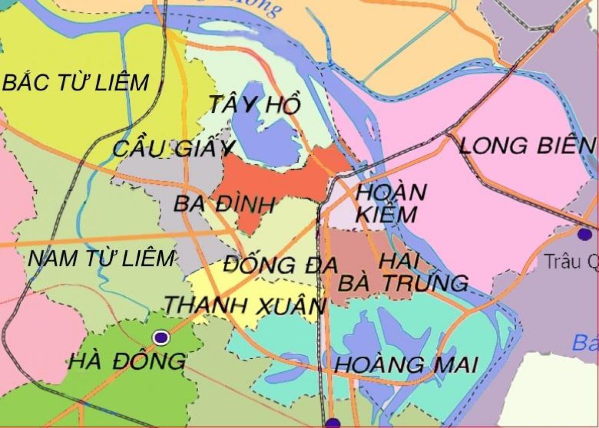 Žemėlapis ha dong district, hanoi