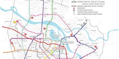 Žemėlapis hanojus metro