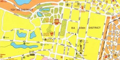 Žemėlapis hanojus miesto centro